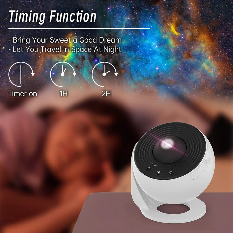 Night Light Galaxy Projector Starry Sky Projector 360 Rotate Planetari ...